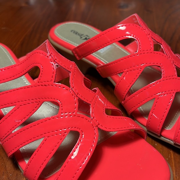 east5th Hot Orange/Pinkish Sliders - Picture 3 of 12